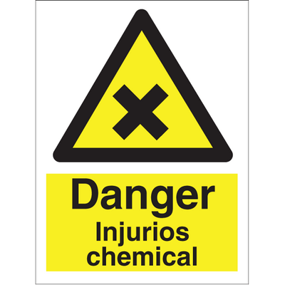 Danger Injurios chemicals