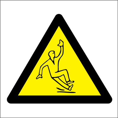 Danger slippery surface